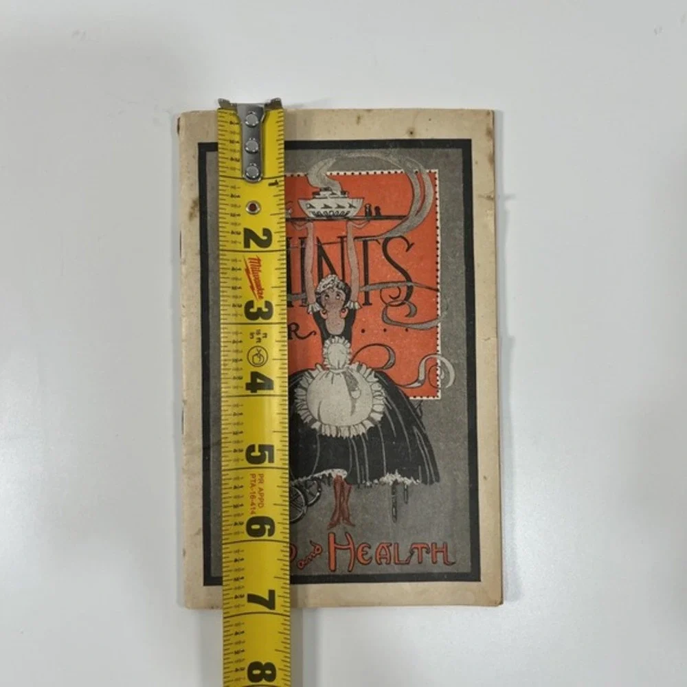 Hints for Food & Health‎ Booklet Recipes Lydia E Pinkham, Rare Vintage, Medicine